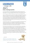 Joy - Early Training Update [Page 1]